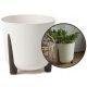  Lamela virágcserép 30 cm x 30 x 28,5 cm átmérőjű 30 cm műanyag krém