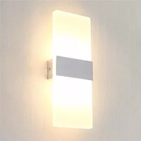    GOECO kerti fali lámpa, szürke és ezüst árnyalatokkal, integrált 12 W-os LED-forrással