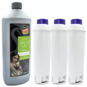   Kávégép szűrő - 3x vízszűrő a Delonghi + 1000ml kétségbeesetten