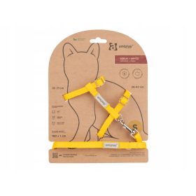   Póráz, hám egy macskának - amiplay Macskahám és póráz Samba S Sárga