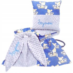   Baba takaró - Beállítva az óvodai óvodához 4in1 hímzett név