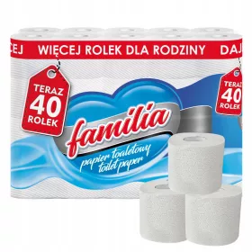   Vécé papír - Familia WC -papír 3 rétegek cellulóz 40 tekercs