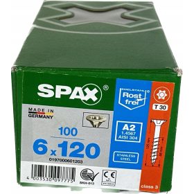 Spax facsavarok 6 x 120 mm 100 db.