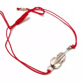  Finom, divatos ezüst karkötő - kis hegedű