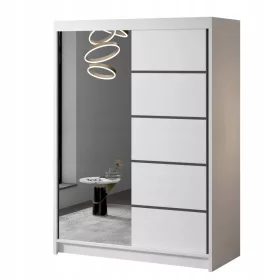 Csúszó szekrény Milan III 150cm tükörfestővel