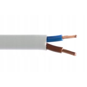   Lapos elektromos kábel, rugalmas (szálas), beépítés OMYp Digma 2 x 1,5