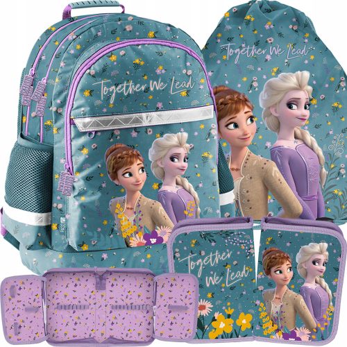  Többrekeszes iskolai hátizsák Frozen Paso Lila árnyalatai, Kék árnyalatai, Többszínű 22 l