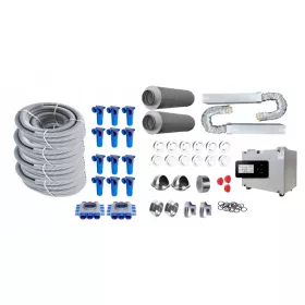   Légcsatorna - REKUPERÁCIÓS KÉSZLET fi 75 Elements + Rekuperátor