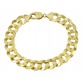    Férfi arany páncél karkötő 10,10 mm gyémánt pr 585 Ingyenes gravírozás