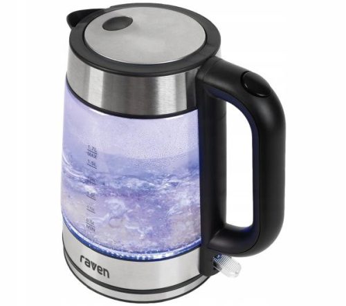 Elektromos vízforraló - Raven Glass vízforraló 1,7L háttérvilágítási teljesítmény 2200W