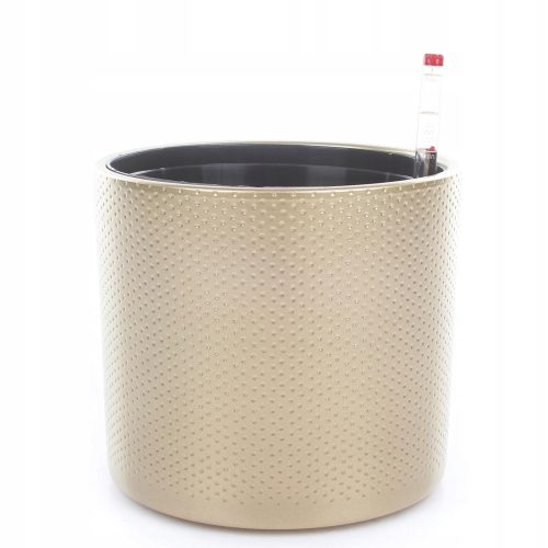  Hidroponikus virágcserép 19,5 cm x 19,5 x 17,5 cm átmérő 19,5 cm kerámia sárga és arany árnyalatai