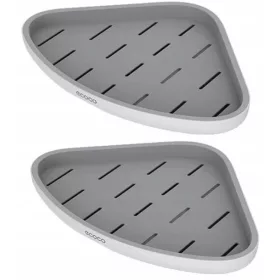 Asmat Ecoco sarokpolcok szürke 32x22x6 cm 2 db.