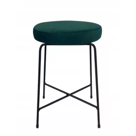 Fém széklet alacsony hocker 47 cm zöld bobi