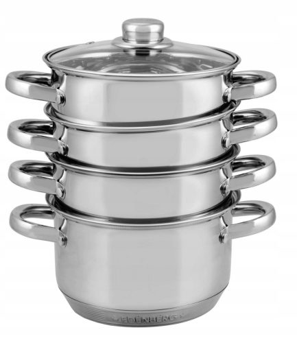 Gőzös edény - Pot 6,5 l -es párolt 24 cm -es párolt edények párolthoz