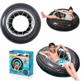   Fűnyíró kerekek - Gumiabroncs úszókerék nagy fogantyúkkal