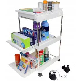 MOBIL SZEKRÉNY POLC KEREKEN, TOSZTÓPOLC