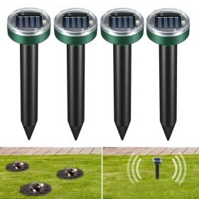   Egerek és patkányok elleni védelem - Erős árok -visszatelepítő a napenergia 4 darabhoz