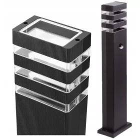    Ecolight GU10 téglalap alakú világítóoszlop, 60 cm, fekete