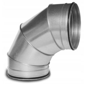   Légcsatorna - KÖNYÖK tömítéssel 90° Ø 125 horganyzott SPIRO WALTER