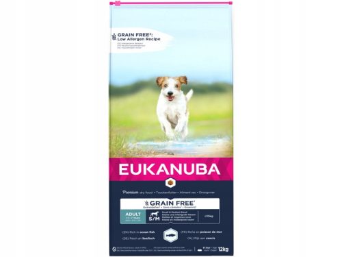 Száraz kutyaeledel - Kutyaeledel Eukanuba óceán halak 12 kg