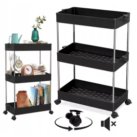 Mobil fürdőszoba szekrény polcán a kerekeken 3