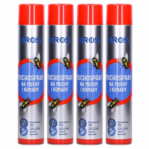 Rovarriasztó - Aeroszol szúnyogok és legyek ellen Bros 750 ml