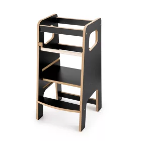   Konyhai segítő gyerekeknek - Konyhai segítő podest fekete konyhai asszisztens