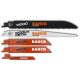 Fűrészek, fűrészlapok - Bahco set brzeszczot fém fa 3940-set-