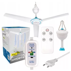   Fürdőszoba ventilátor - MENNYEZETI VENTILÁTOR MENNYEZETI VENTILÁTOR 120CM + TÁVIRÁNYÍTÓ