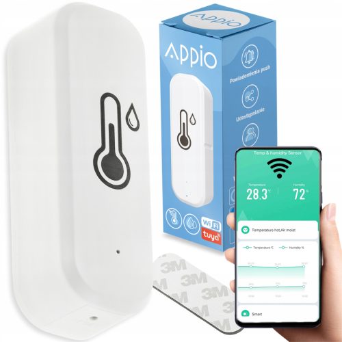  Tuya WiFi hőmérséklet és páratartalom érzékelő