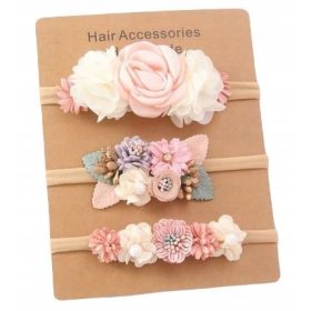   Gyermek fejpánt - 3 zenekarkészlet egy lány keresztelésére