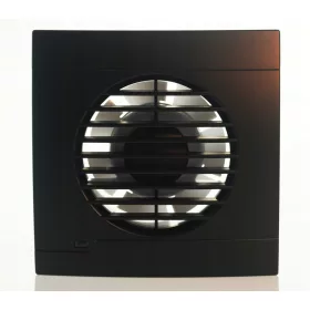   Fürdőszoba ventilátor - Ventilátor fi100 BLACK MAT rövid gallér