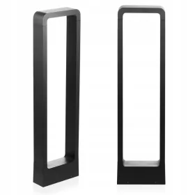    Interlook téglalap alakú világítóoszlop beépített LED-forrással, 60 cm, fekete