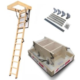   Belső lépcsők - Greenline 90x70 32 mm -es tetőtér lépcsők + rögzítés