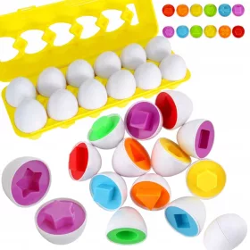   Montessori játék - Állítsa be a Kobiałce tojás puzzle -szortírozók alakját