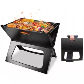  HORDOZHATÓ SZÉN KERTI GRILL, ÖSSZEHAJTHATÓ TOK