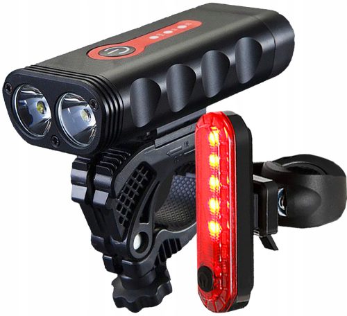 Bicikli lámpa - USB LED kerékpár lámpa elülső és hátsó készlet