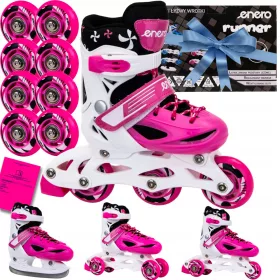   Görkorcsolya gyerekeknek - Rolco-Wrotki 4in1 R. 26-29 Pink Caucus Pro