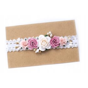   Gyermek fejpánt - Keresztelő fejpánt, keresztelő koszorú