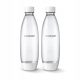 Kiegészítők - Soda Stream FUSE palackok 2x1L fehér - mosogatógépben mosható