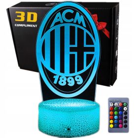   Gyermek éjszakai lámpa - 3D éjszakai lámpa egy LED -ajándékhoz, USB AC Milan