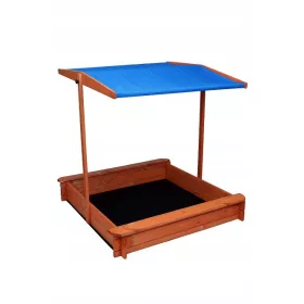 Homokozó - Fa homokozó + pad tető futár 24 óra