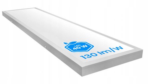 40W LED panel 120 x 30 cm mennyezet 130 lm/W