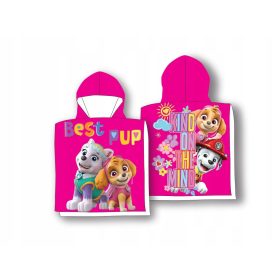   Baba törölköző kapucnival - Kutya járőr fürdő törülköző poncho 100x50