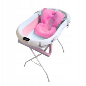   Baba fürdőkád - Primabobo prémium összecsukható kád + rózsaszín állvány