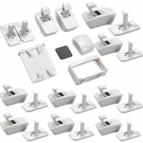   Gyermekbiztonsági biztosítás - 10 db mágneses blokád a bútorfiókok szekrényeihez