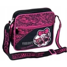    Starpak fekete gyerektáska, Monster High rózsaszín árnyalatai