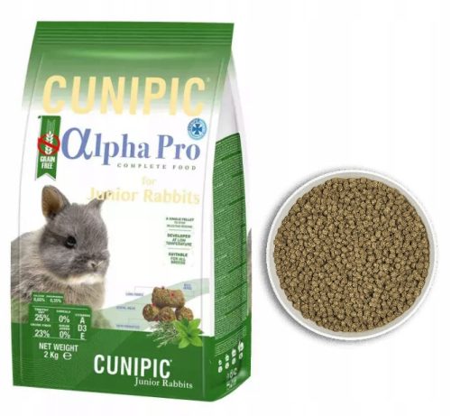 Takarmány kis rágcsálóknak - Cunipic Alpha Pro Junior Rabbit Rabbit Food 1,75