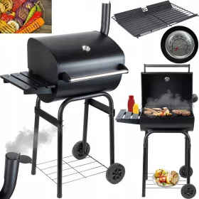   Faszenes grill - HORDOZHATÓ KERTI GRILL KönigHOFFER kéményfedővel