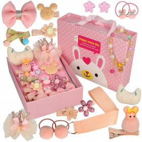   Gyermek hajcsat - Beállított dekorációk mandzsettázott radír egy lány ajándékhoz